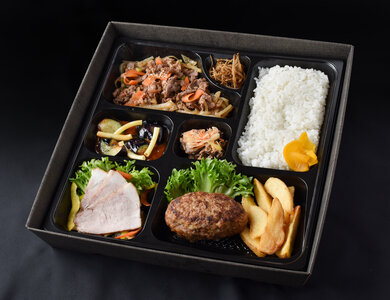 夏のハンバーグ弁当