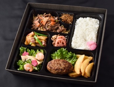 春のハンバーグ弁当